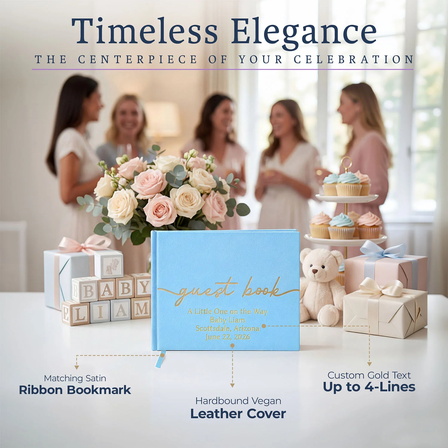 All Occasion Guestbook - Baby Blue